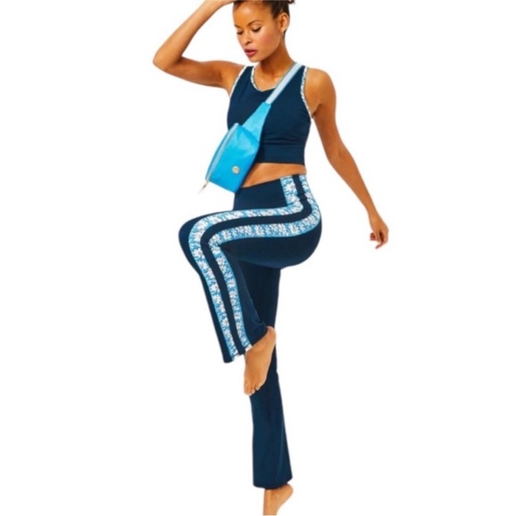 Lilly Pulitzer Pants - NWT Lilly Pulitzer Carpe Vita Flare Leggings Size XS Women's Navy Blue